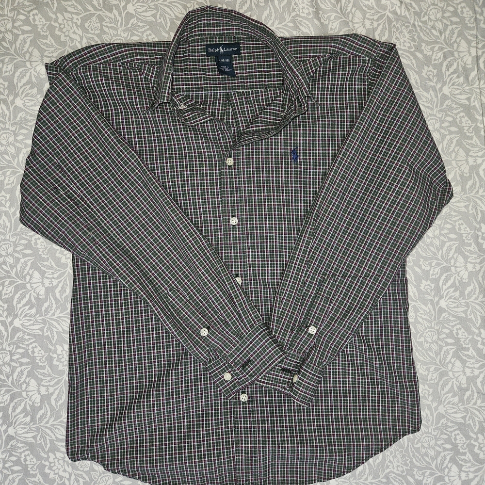 Ralph Lauren Boy's Plaid Button Down Shirt